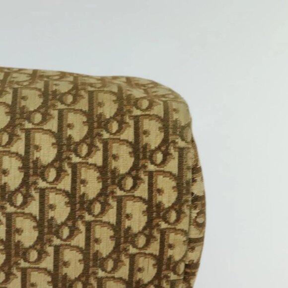 Christian Dior Trotter Canvas Boston Bag Brown Gold - Picture 10 of 16